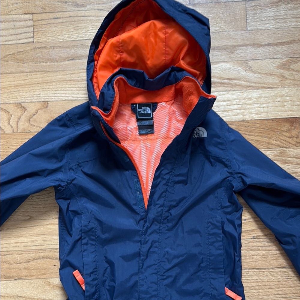 The North Face Kids Navy and Orange Jacket